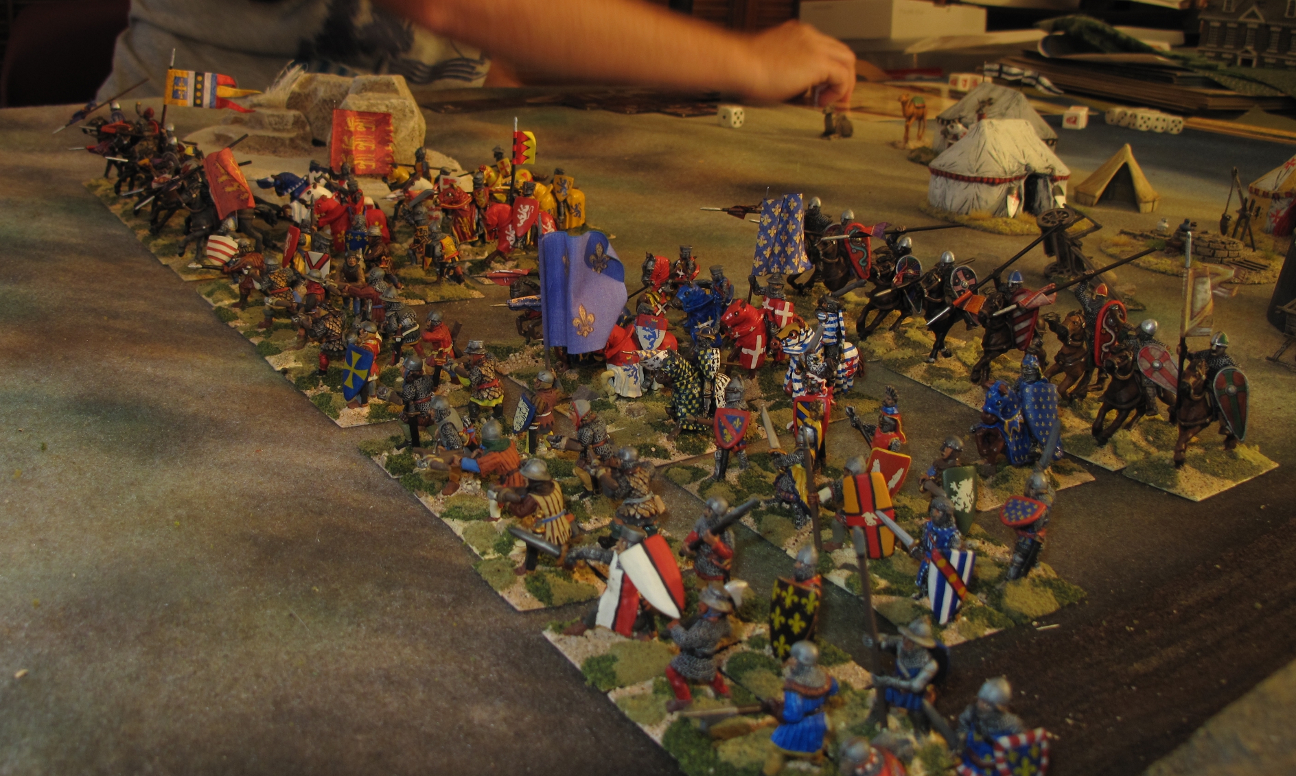 These beautiful SAGA warbands are from the collections of Tim Daun and Chris Snell, dam nice looking on the field!